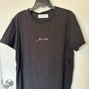 Black 100% Organic Cotton Short Sleeve Tee